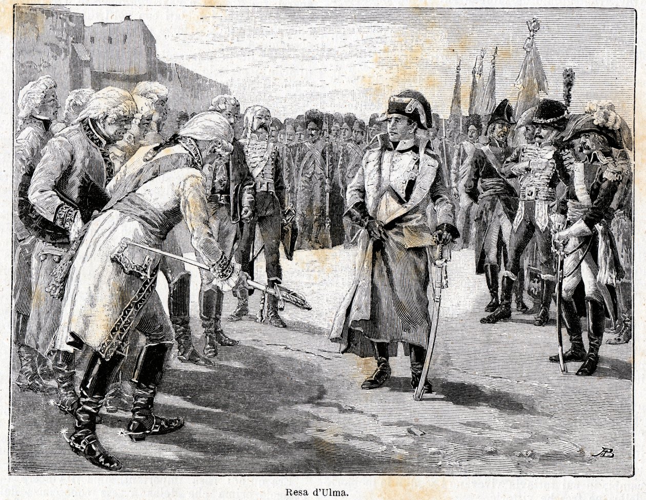 Napoleon Bonaparte, segrande i slaget vid Ulm, den 20 oktober av Antonio Bonamore