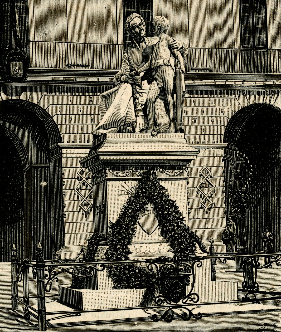 Monument till Francesca Capece (1769-1848), av Antonio Bortone (1844-1938), Maglie, Apulien, Italien av Antonio Bortone