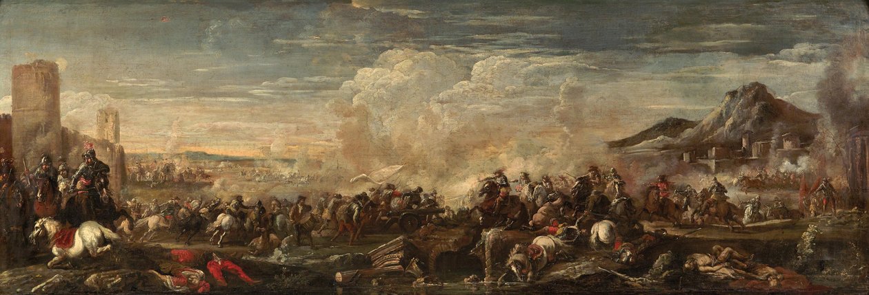Stridsscen av Antonio Calza