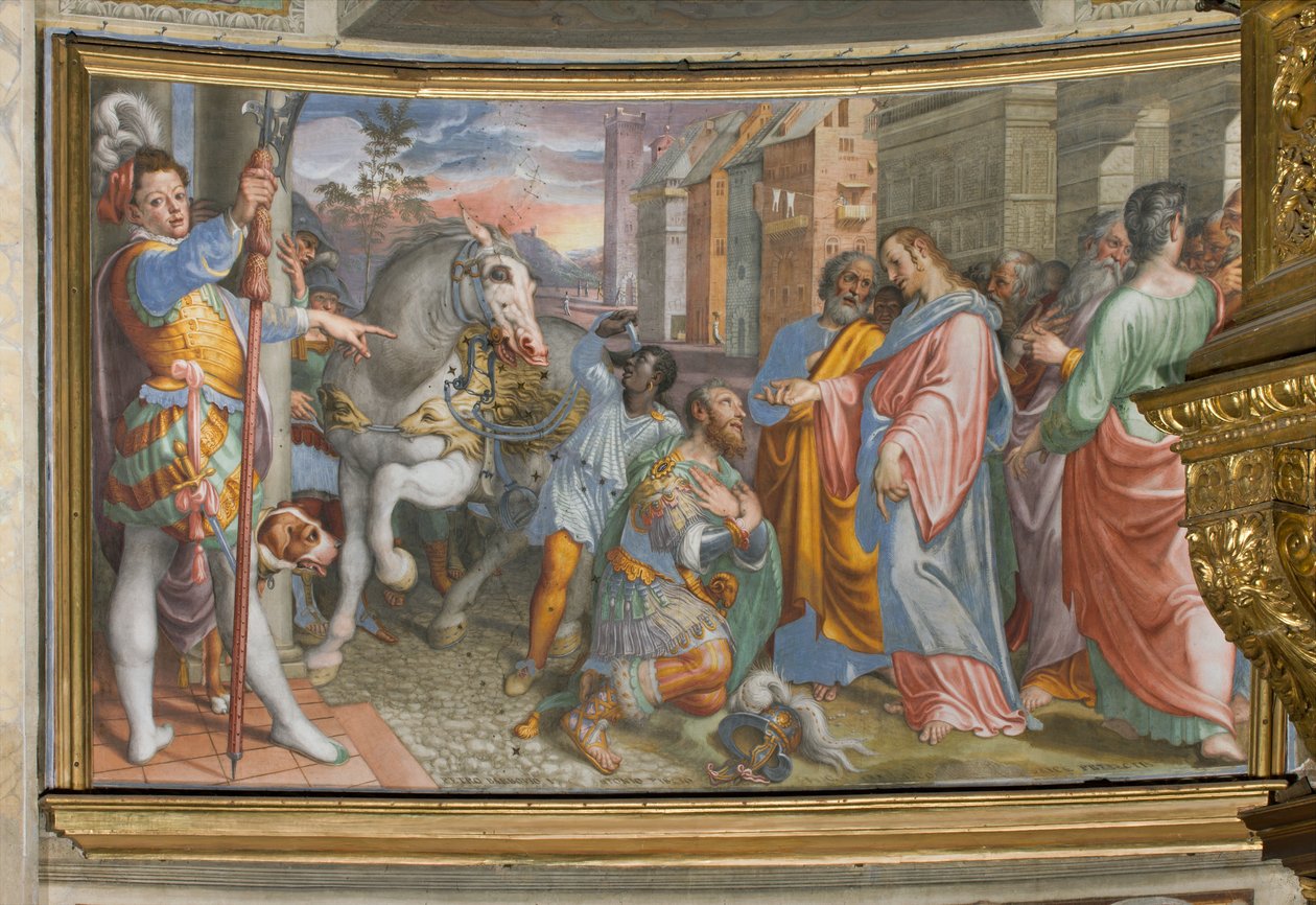 Apsid, Antonio Campi, Jesu möte med centurionen Cornelius 1582-8 av Antonio Campi
