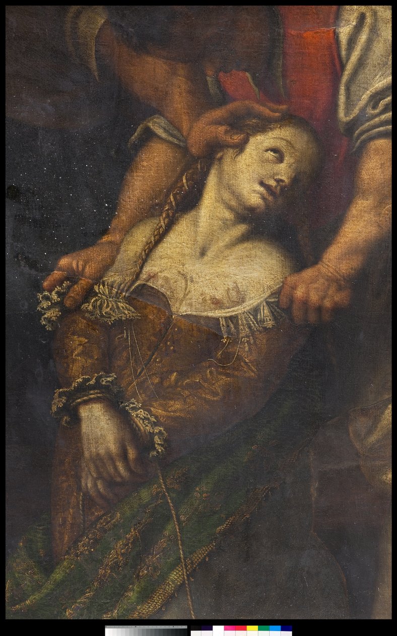 Sankta Katarinas martyrskap av Antonio Campi