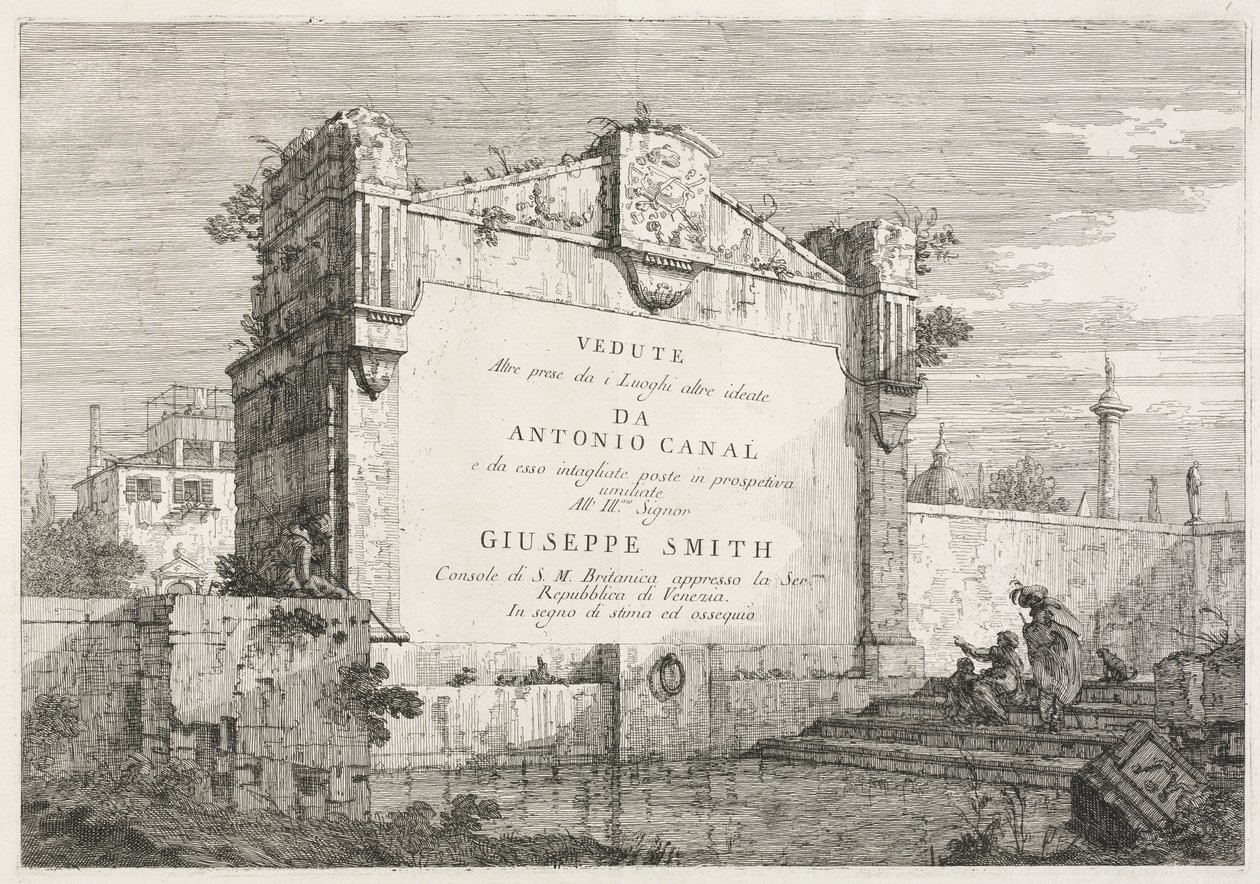Visningar: Titelsida av Antonio Canaletto