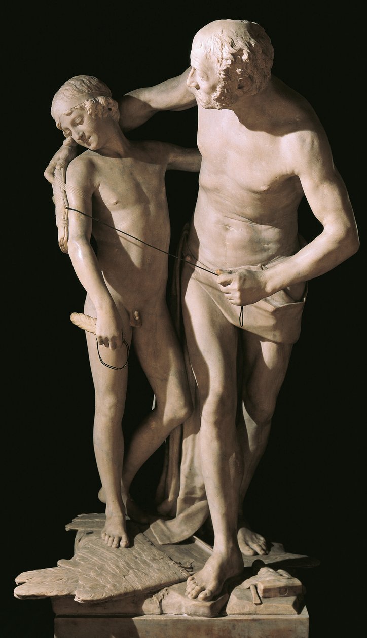 Daedalus och Ikaros av Antonio Canova (1757-1822), marmorskulptur, höjd 220 cm av Antonio Canova