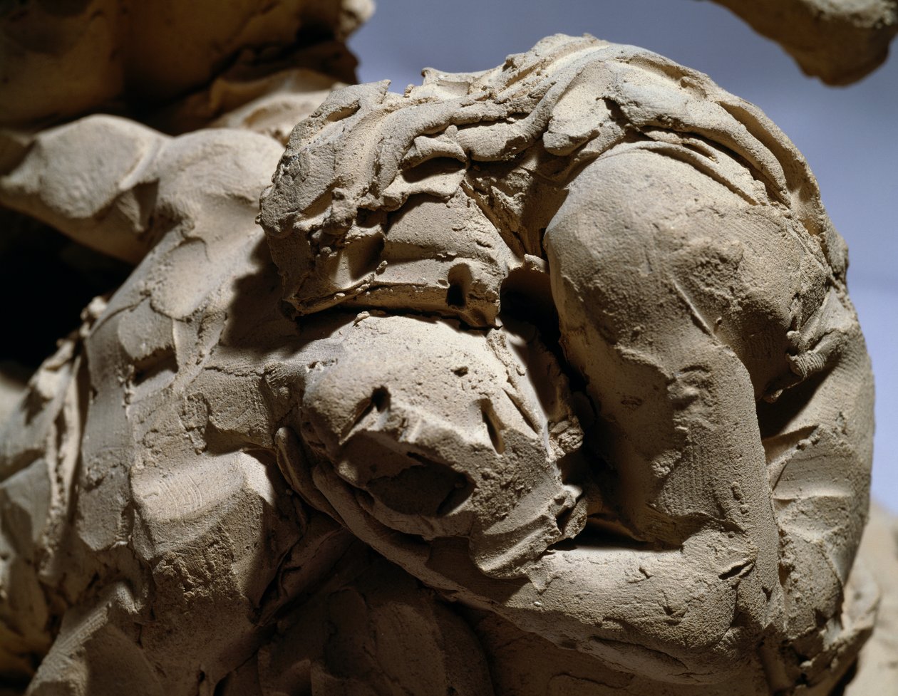 Eva och Abel, detalj från Adam och Eva som hittade Abels kropp av Antonio Canova
