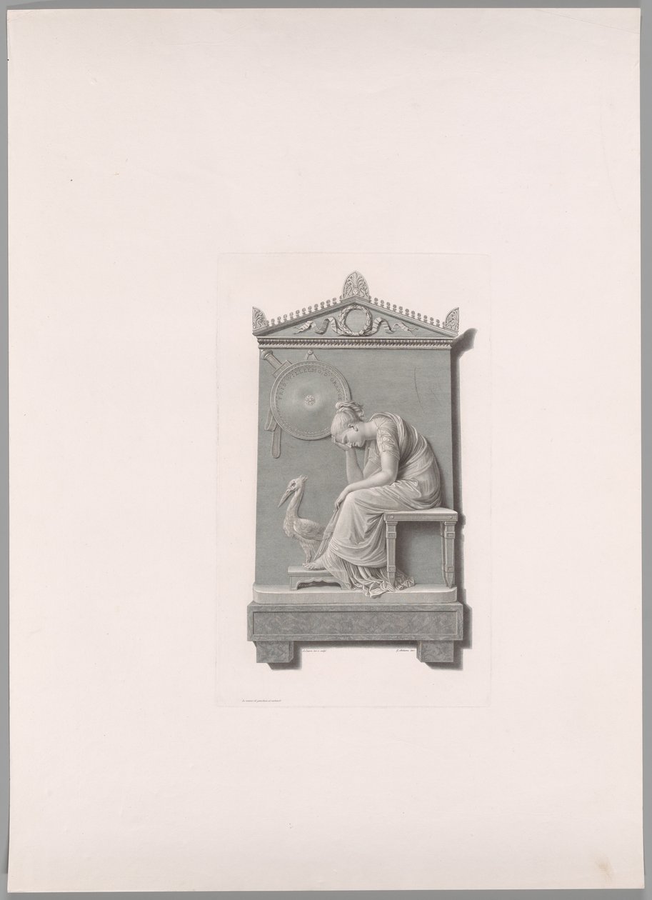 Begravningsmonument över Prins William av Orange Nassau, från Oeuvre de Canova av Antonio Canova