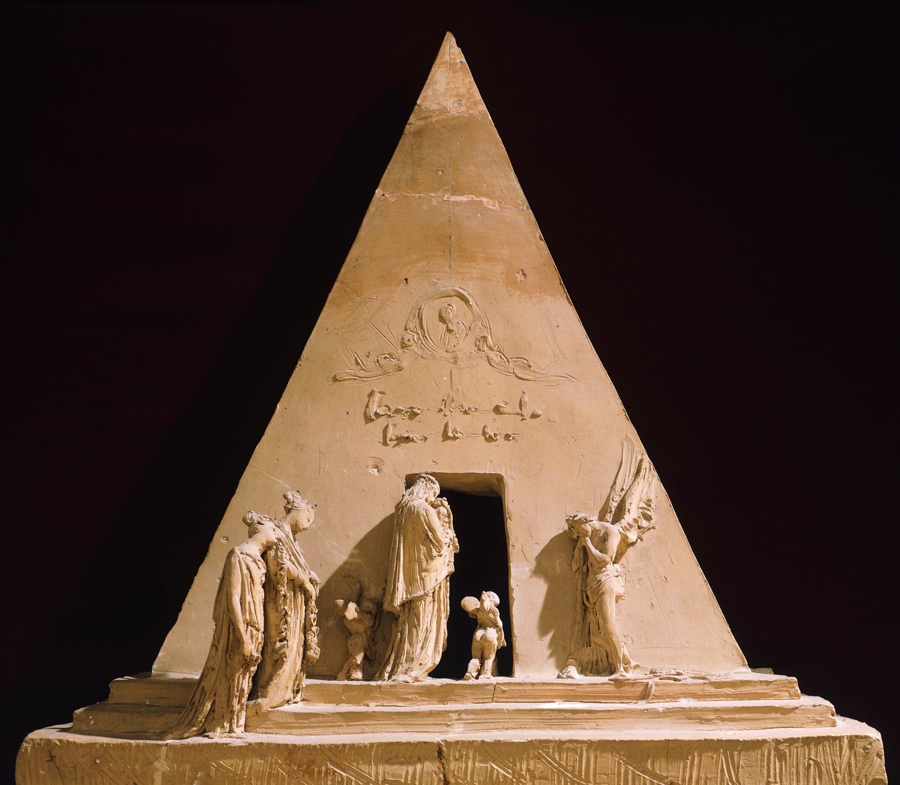 Monument till Tizian av Antonio Canova (1757-1822), terrakottamodell av Antonio Canova