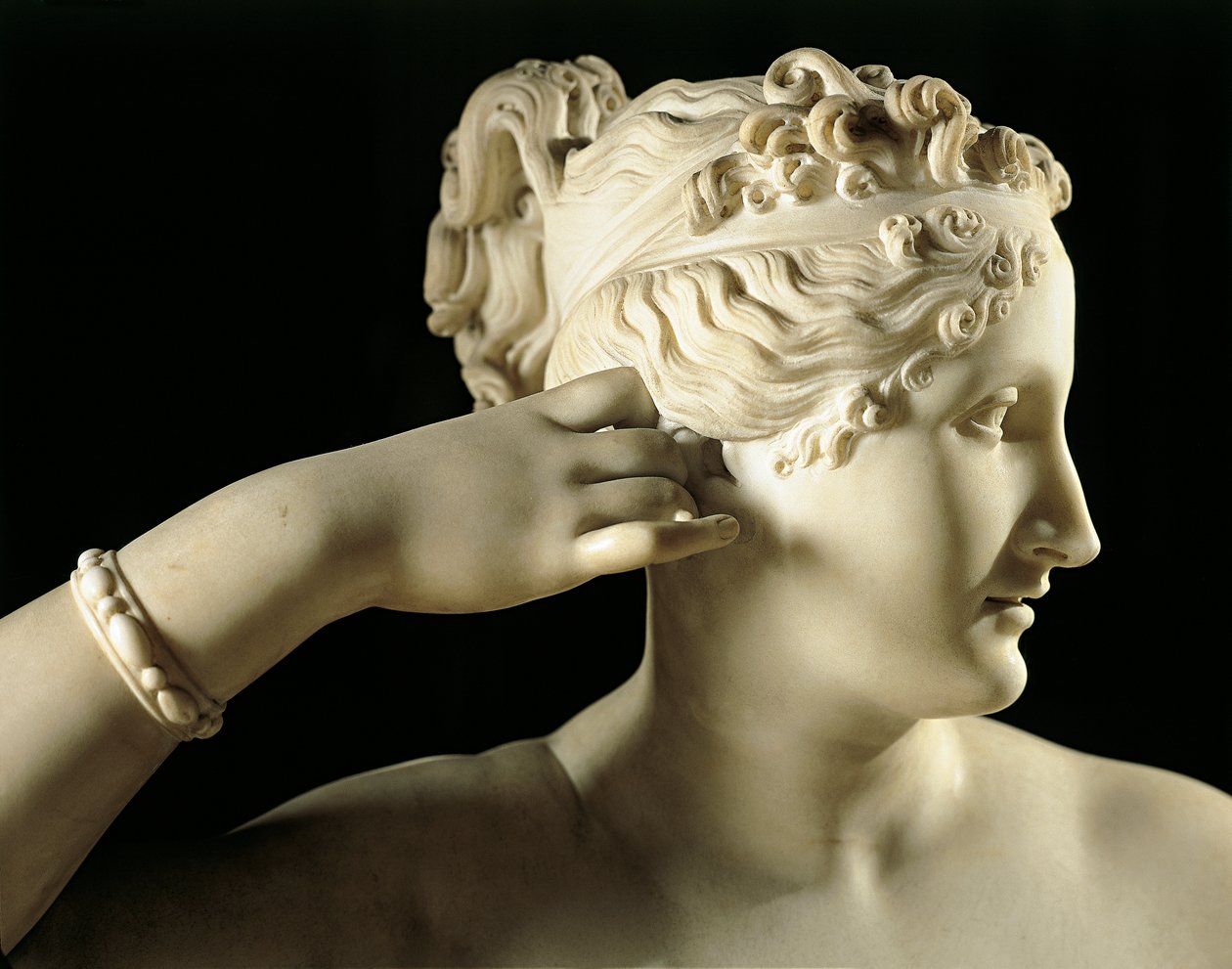 Pauline Borghese som Venus Victrix av Antonio Canova