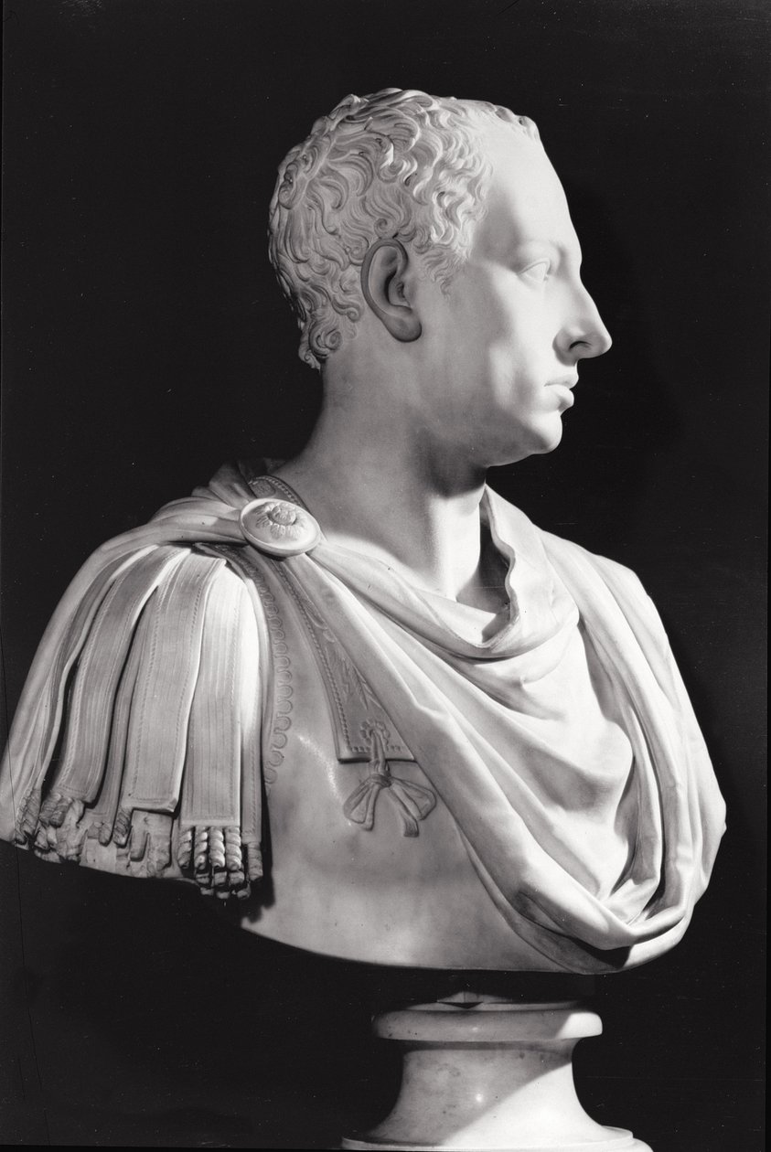 Porträttbyst av Frans I (1708-65), den helige romerske kejsaren (marmor) av Antonio Canova