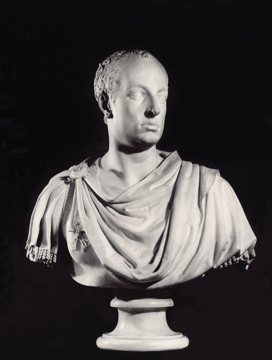 Porträtt av den heliga romerska kejsaren Frans I (1708-65) (marmor) (se även 82132) av Antonio Canova
