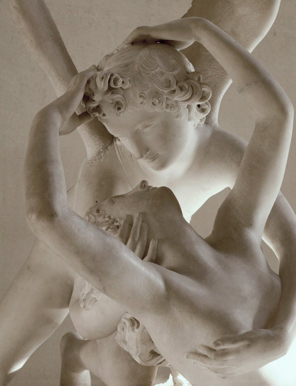 Psyche återupplivas av Amors kyss... av Antonio Canova