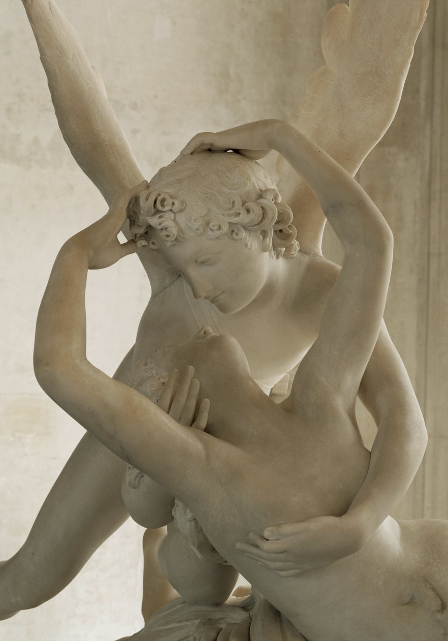 Psyche återupplivas av Amors kyss... av Antonio Canova