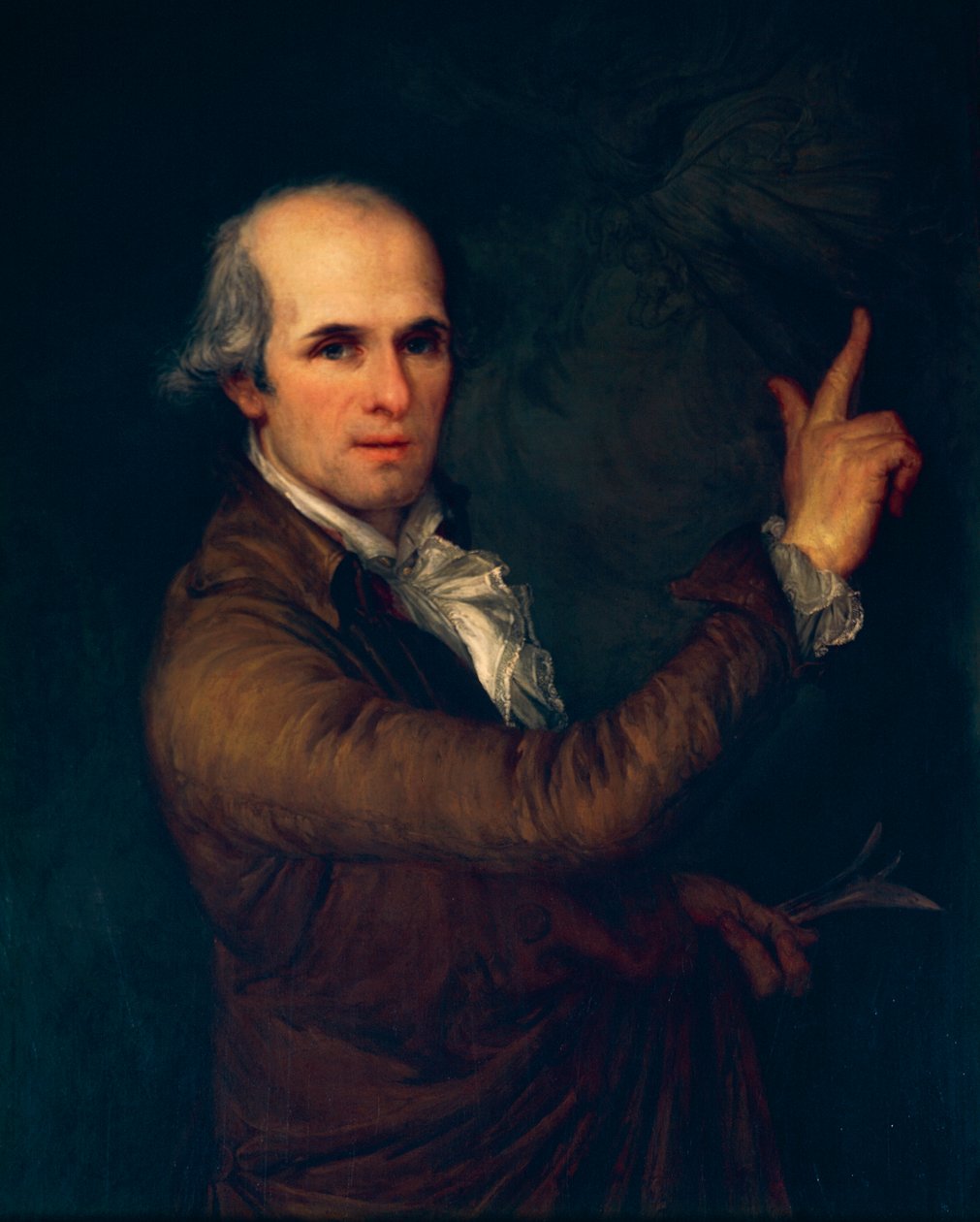 Självporträtt av Antonio Canova (1757-1822) av Antonio Canova