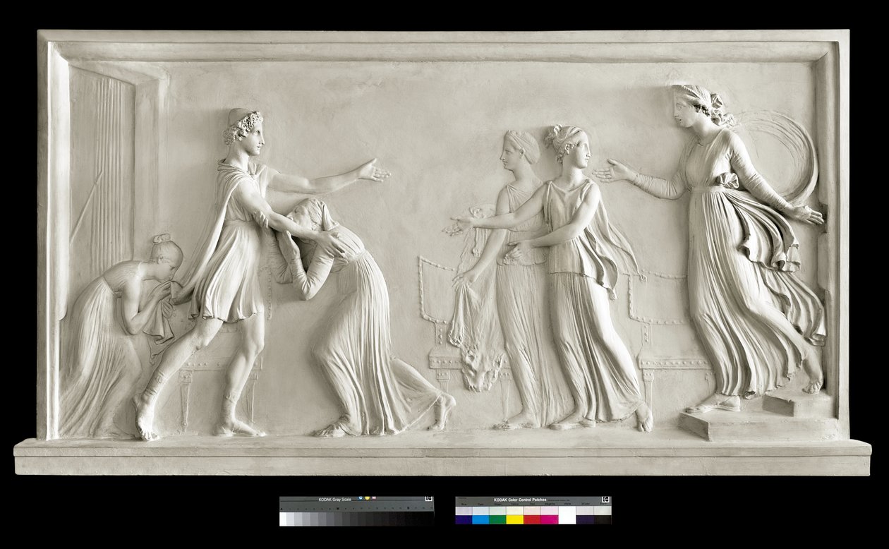 Telemachos återkomst, 1787-90 (gips) av Antonio Canova