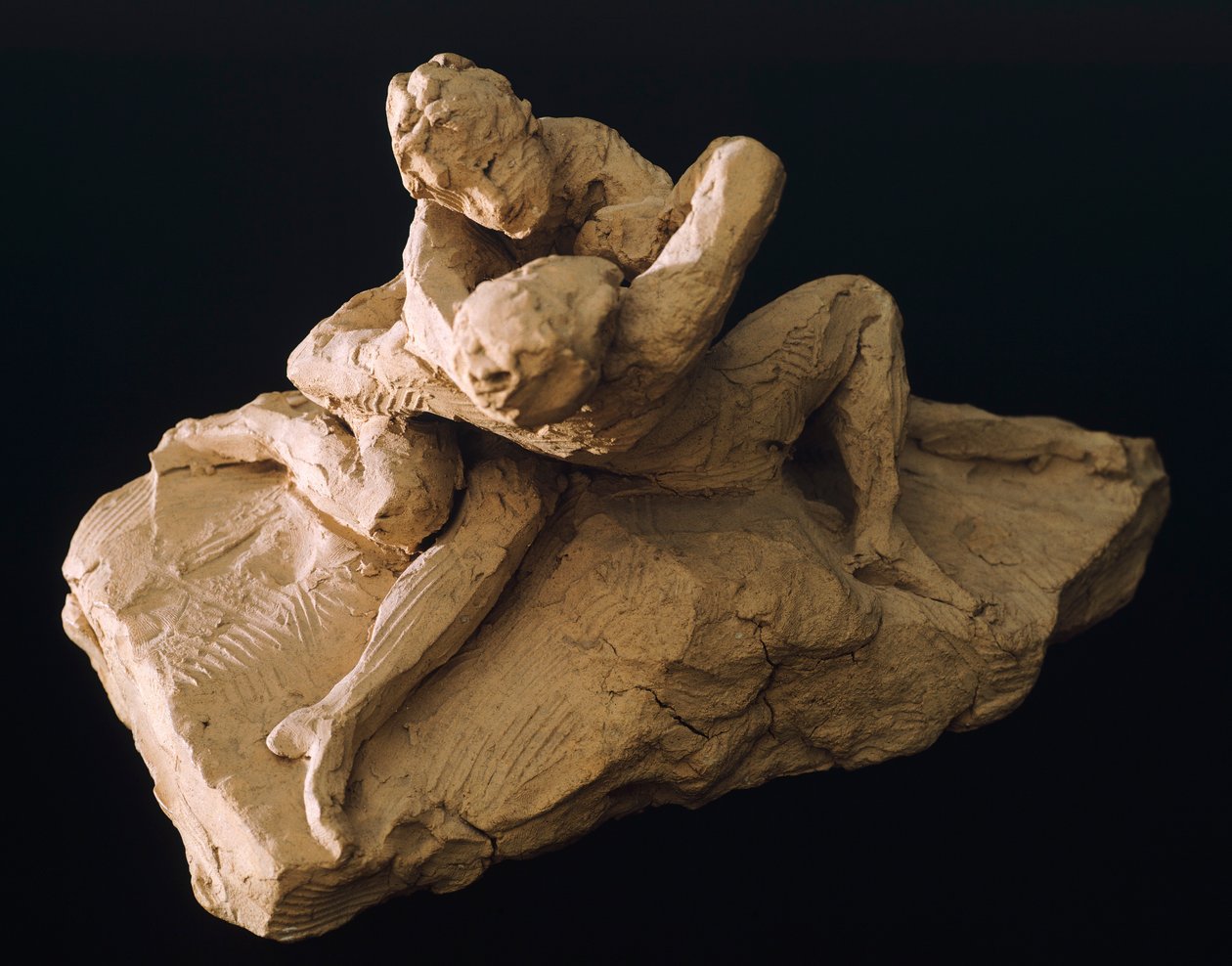 Venus och Adonis av Antonio Canova (1757-1822), modell i lera av Antonio Canova