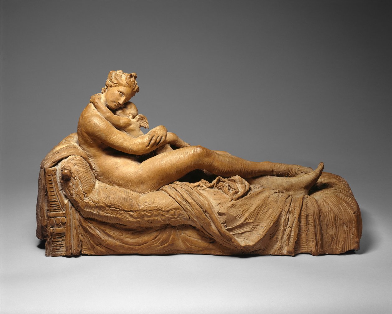 Venus och Amor, 1798-99 (terrakotta) av Antonio Canova