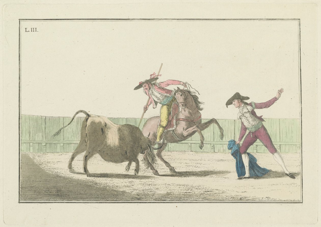 Tavla III, från serien Collection of the Main Actions in a Bullfight av Antonio Carnicero