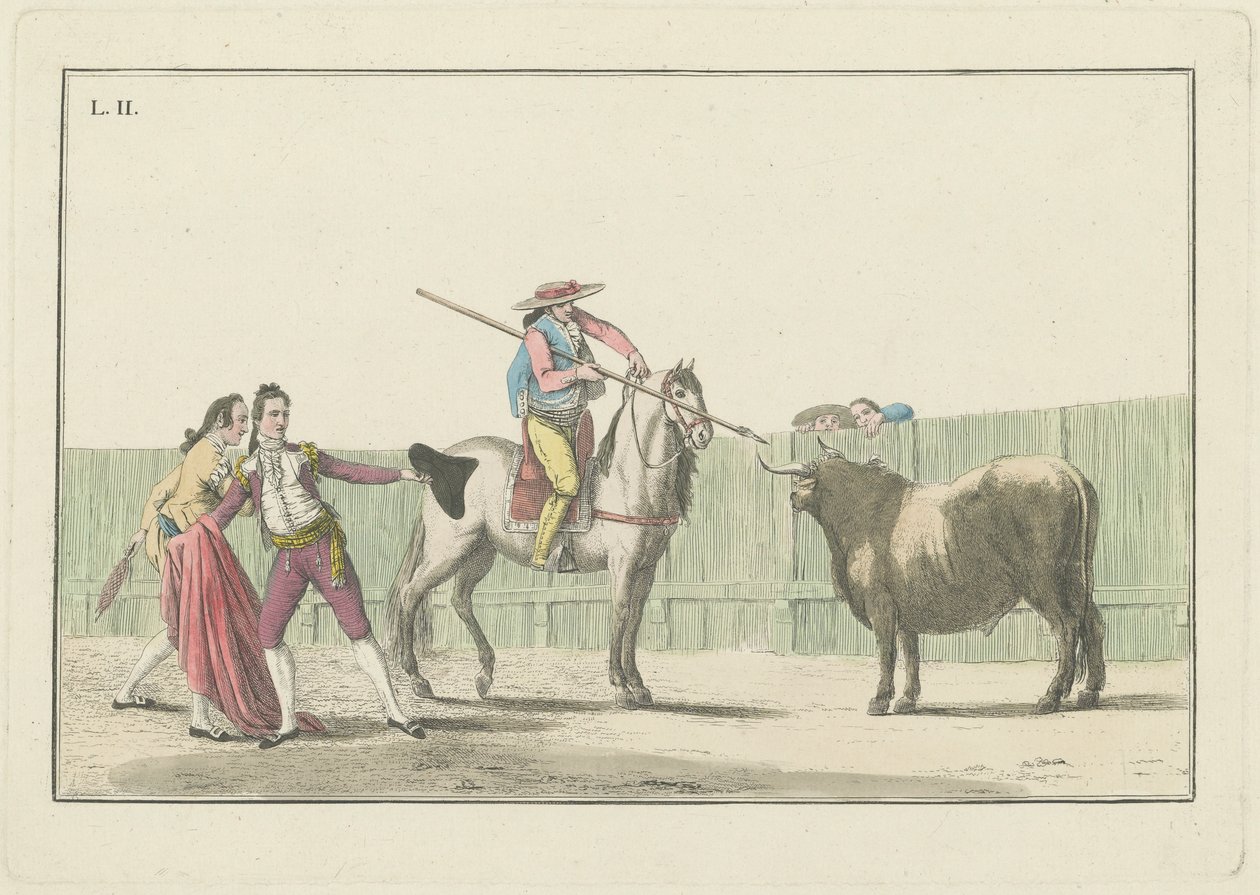 Tavla II, från serien Collection of the Main Actions in a Bullfight av Antonio Carnicero