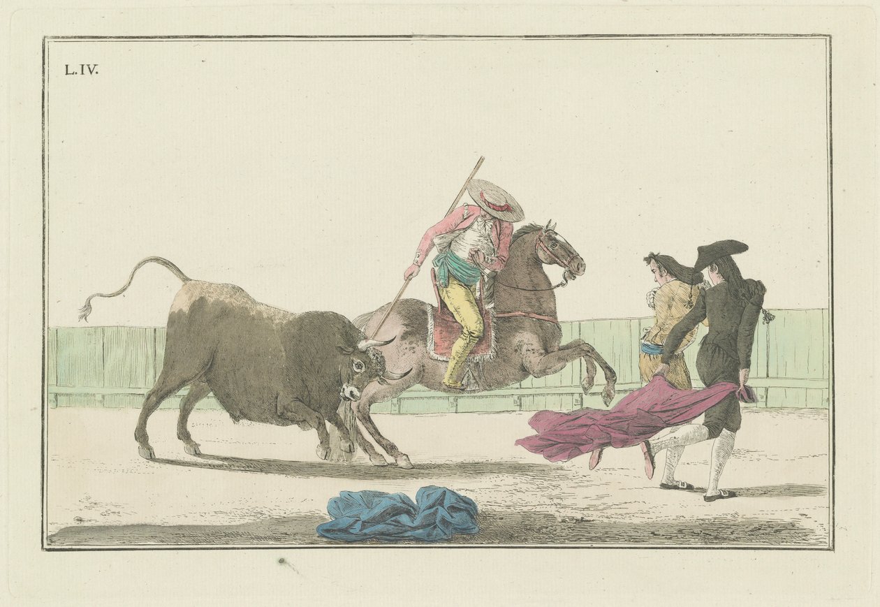 Tavla IV, från serien Collection of the Main Actions in a Bullfight av Antonio Carnicero