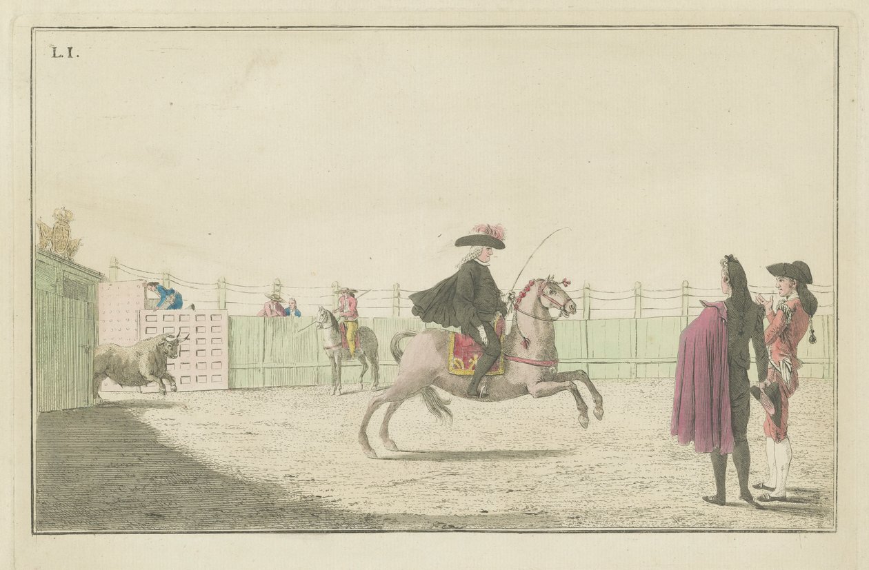 Tavla I, från serien Collection of the Main Actions in a Bullfight av Antonio Carnicero