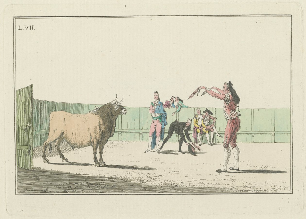 Tavla VII, från serien Collection of the Main Actions in a Bullfight av Antonio Carnicero