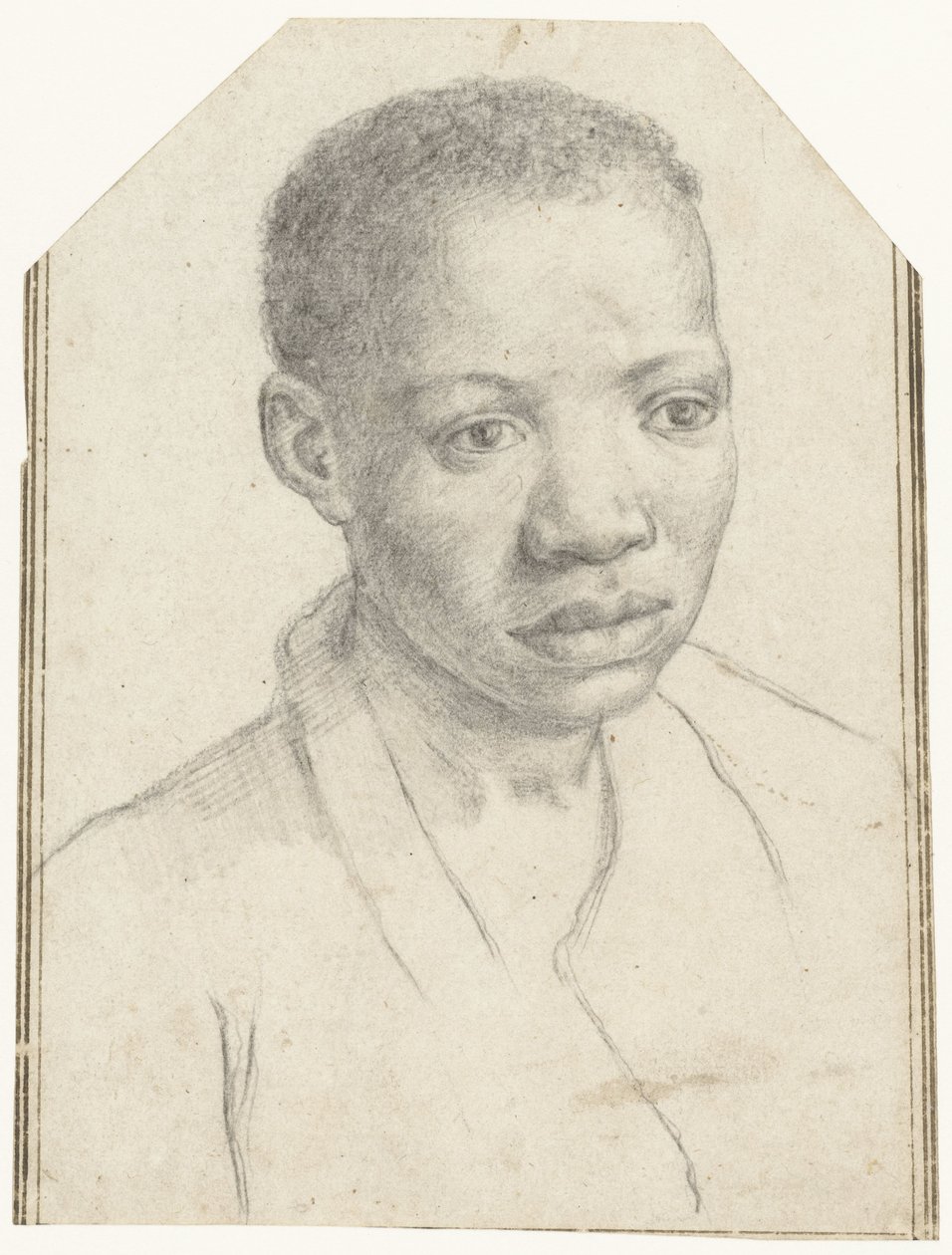 Porträtt av en svart pojke av Antonio Carracci