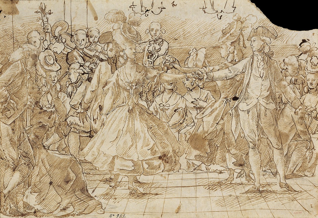 Menuett, c. 1780 av Antonio Casanovas Torrents