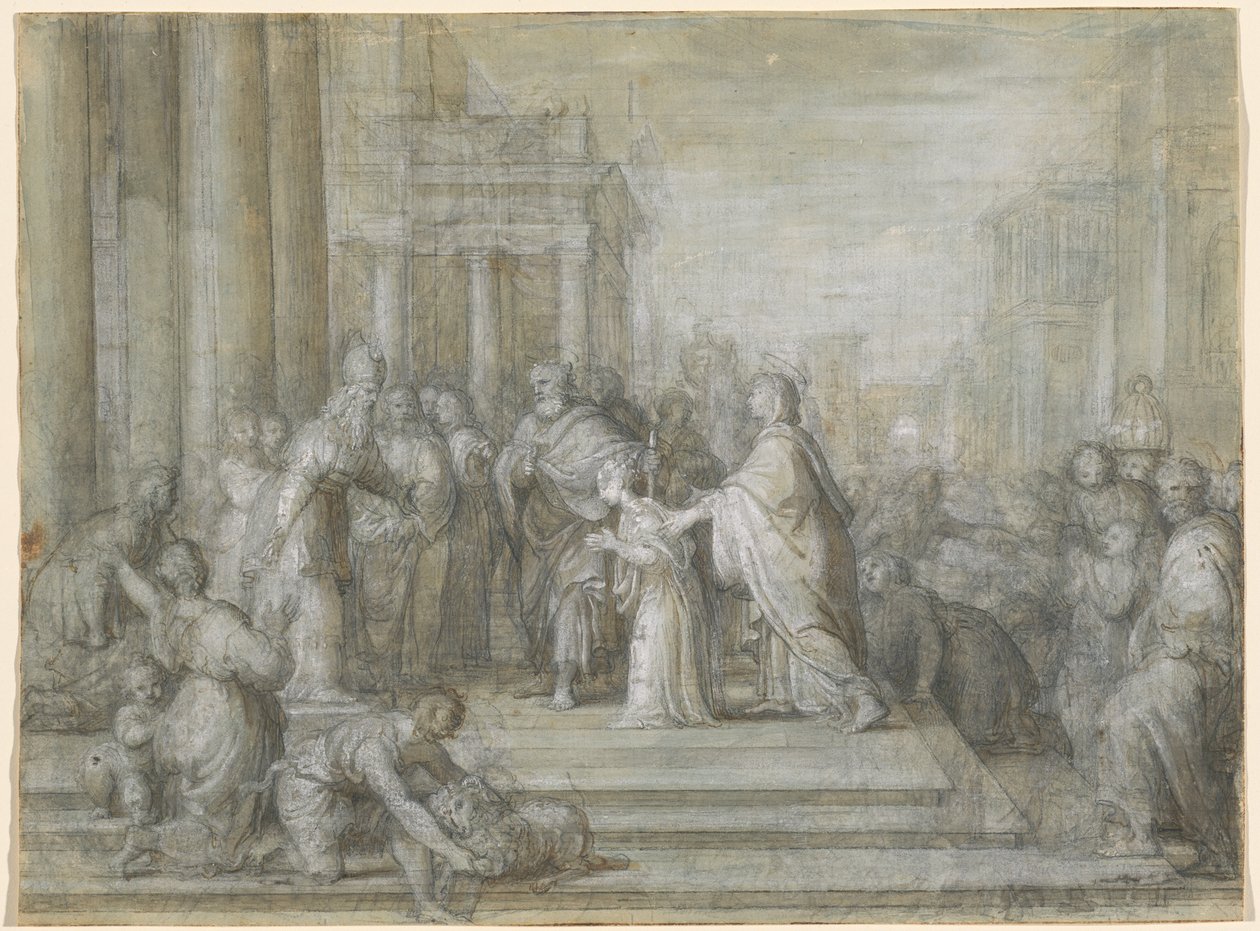 Presentationen av jungfrun i templet av Antonio Cavallucci