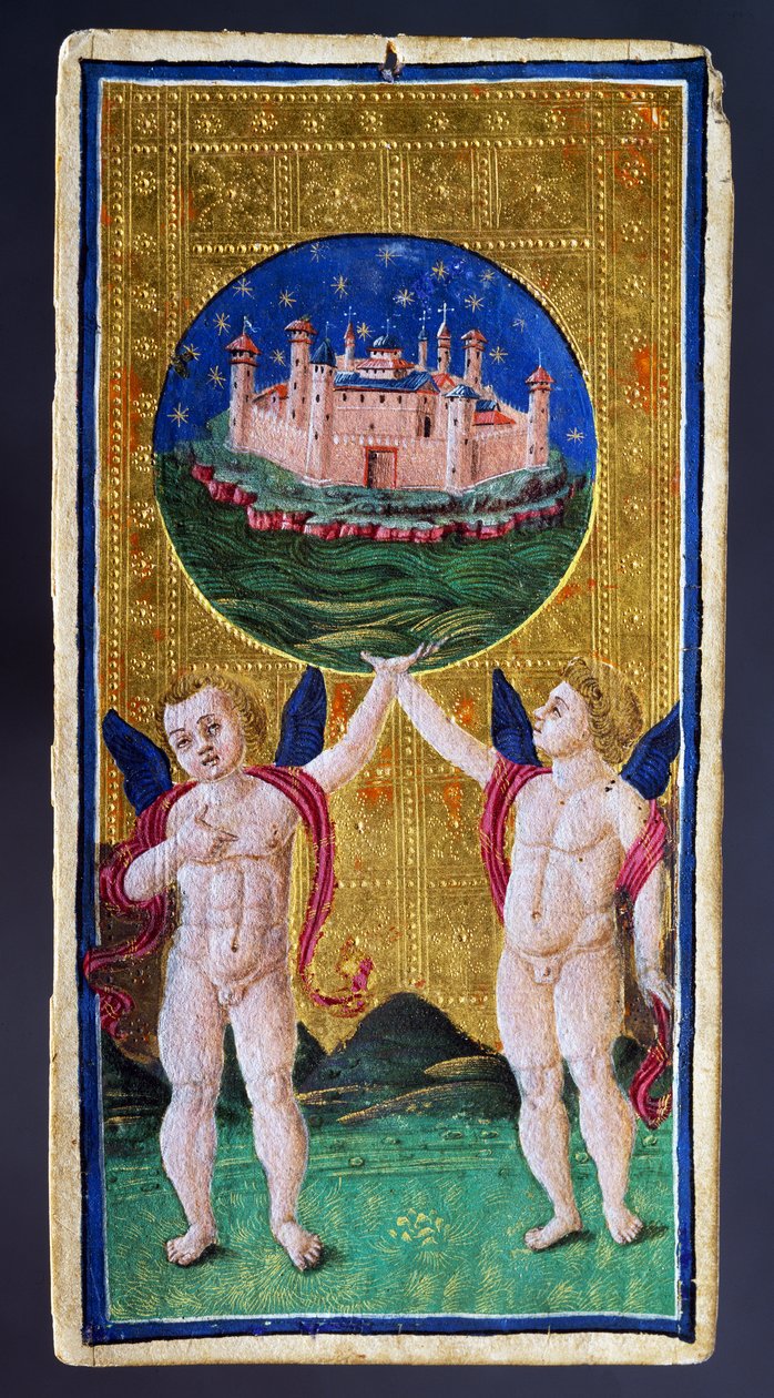 Tarotkort föreställande World av Antonio Cicognara