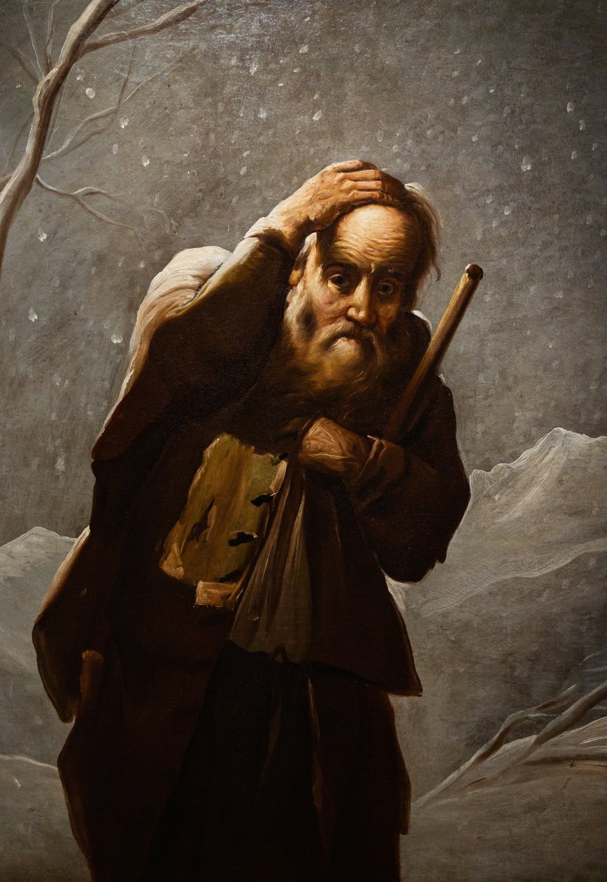 Gubben i snön av Antonio Cifrondi