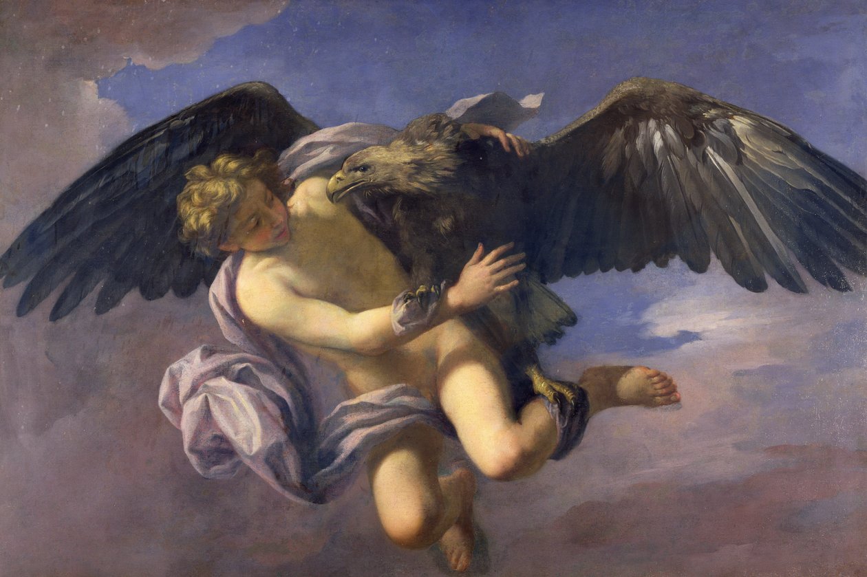 Bortförandet av Ganymedes, 1700 av Antonio Domenico Gabbiani