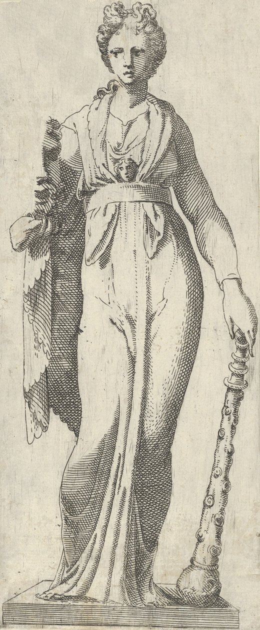 Melpomene, från Mattei-sarkofagen, Rom, 1540-45. av Antonio Fantuzzi