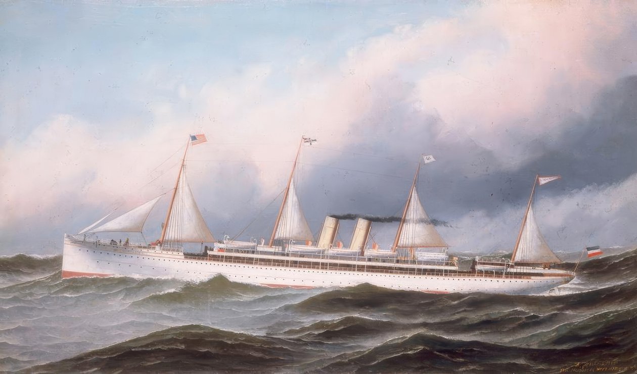S.M. Linjeskepp Kaiser Wilhelm II. av Antonio Jacobsen