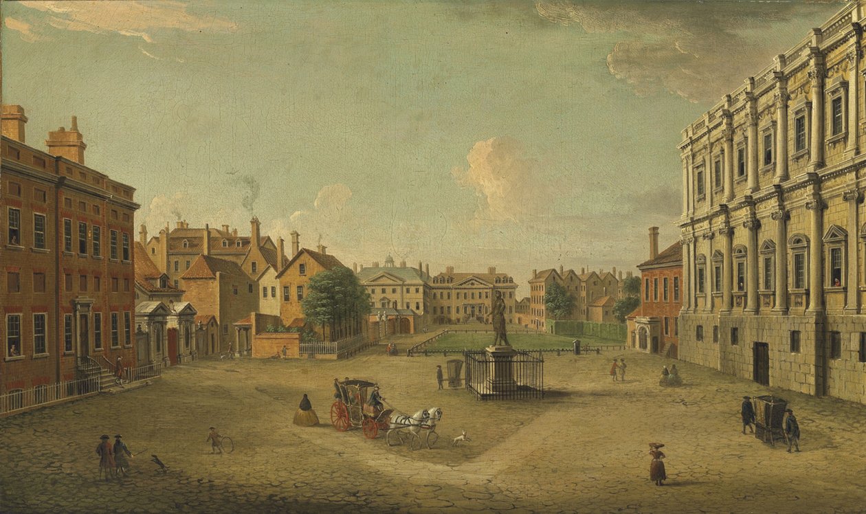 Fyra vyer över London: The Privy Garden, Whitehall av Antonio Joli