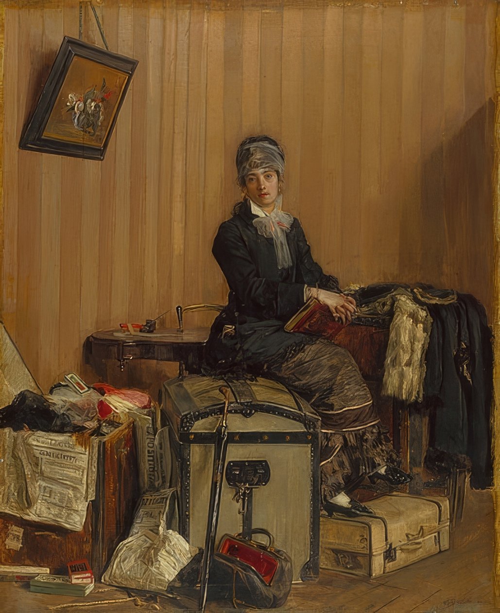 På tullkontoret. 1877 av Antonio Mancini