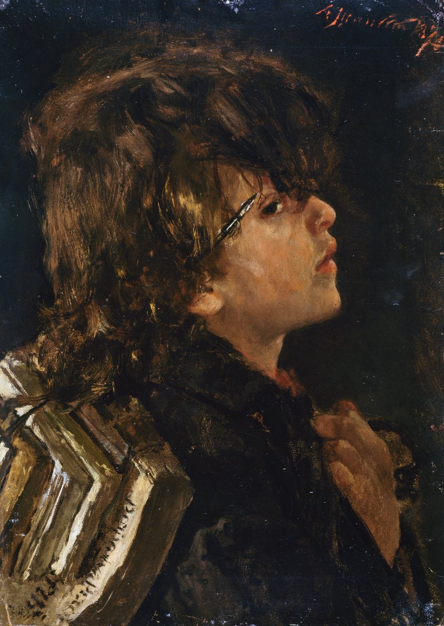 Skolpojke av Antonio Mancini