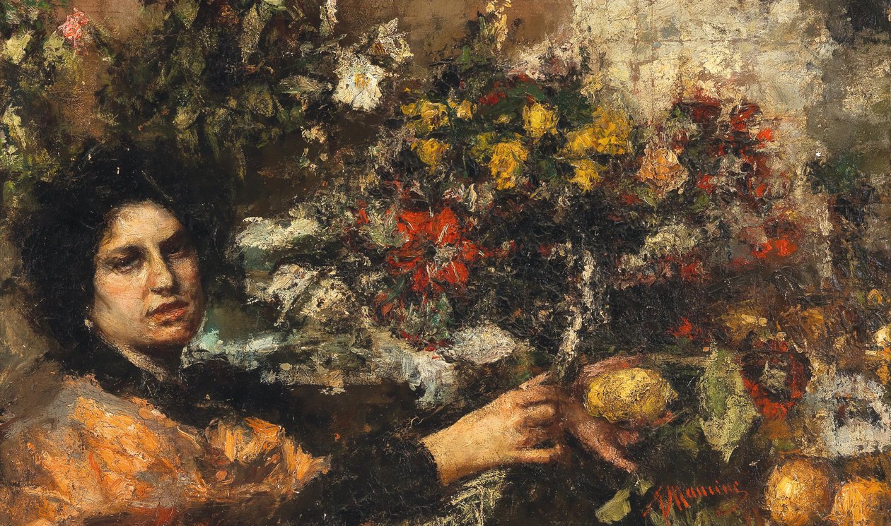 Blomsterförsäljaren av Antonio Mancini
