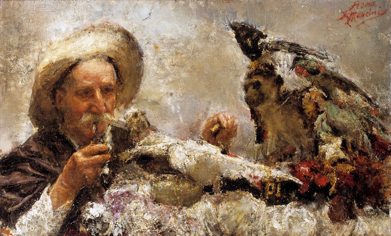 The Fortune Teller (olja på duk) av Antonio Mancini