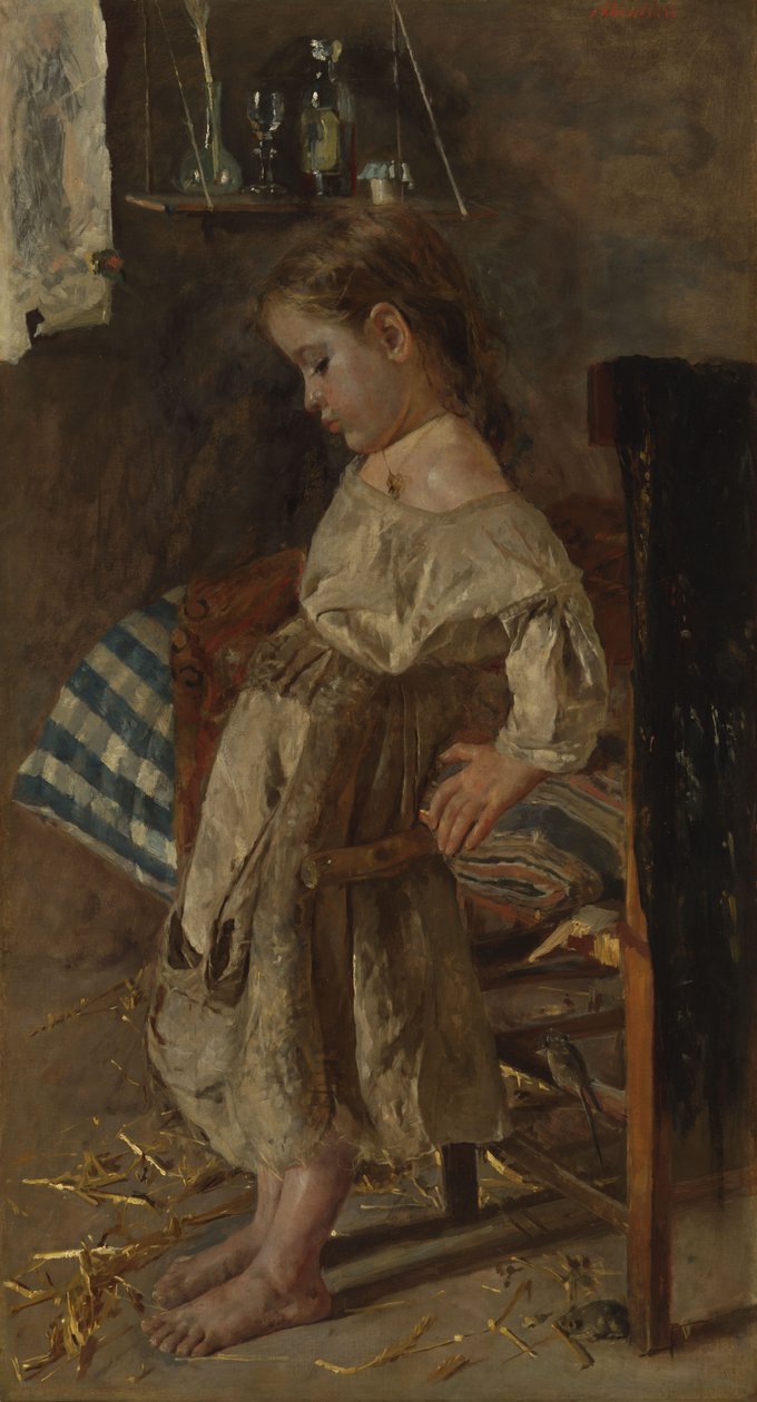 Det stackars barnet av Antonio Mancini
