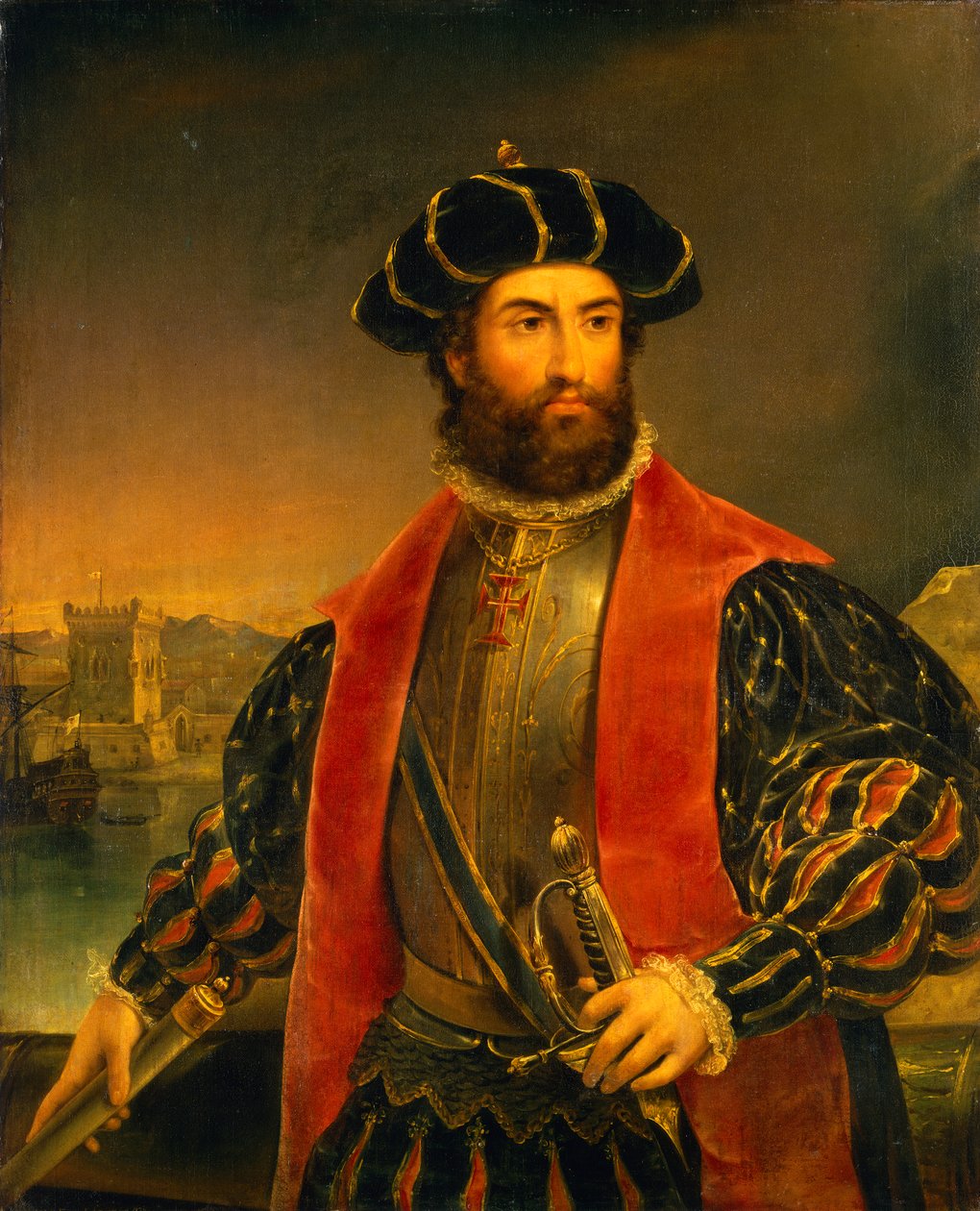 Vasco da Gama (ca 1460-1524) av Antonio Manuel da Fonseca