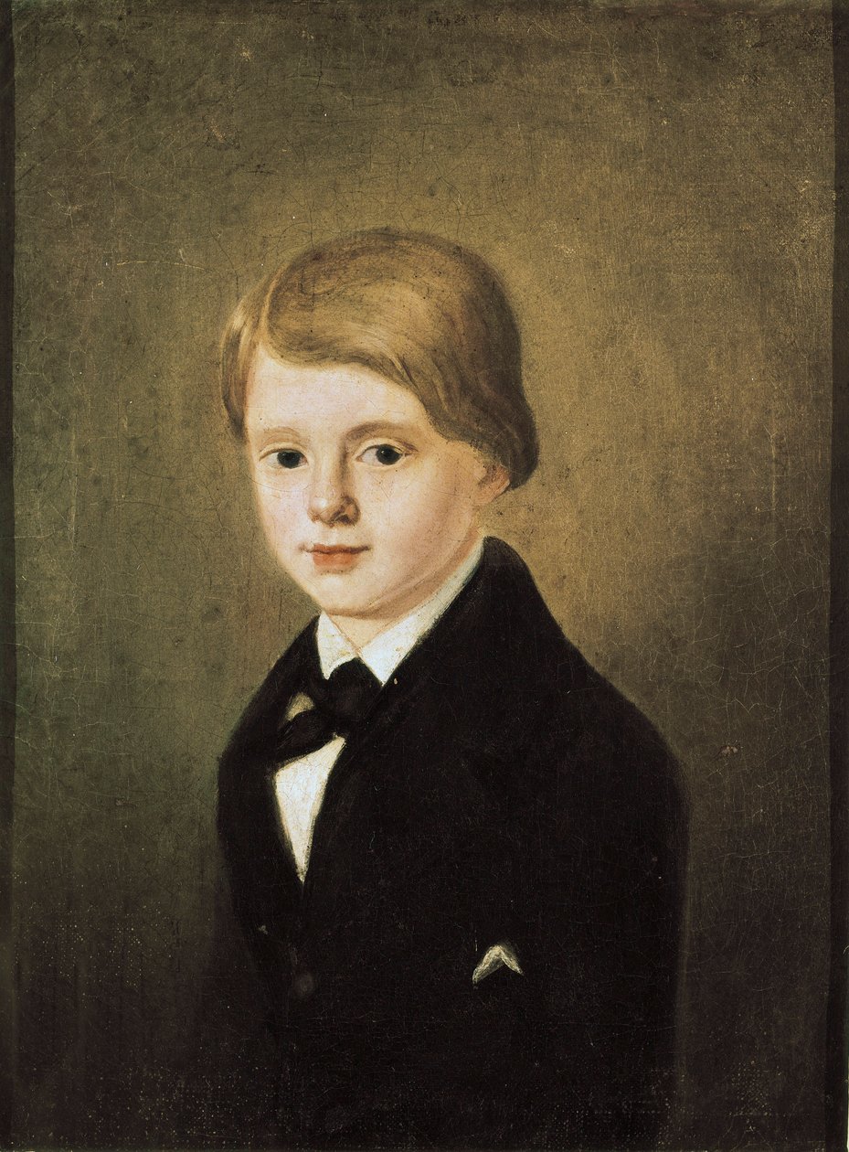 Porträtt av den unge Emilio CASTELAR (1832-1899) av Antonio María Esquivel y Suárez de Urbina