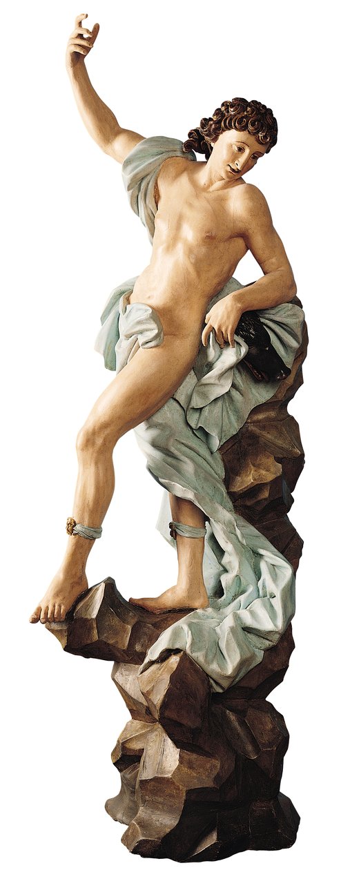 Meleager (polykromt trä) av Antonio Maria Maragliano