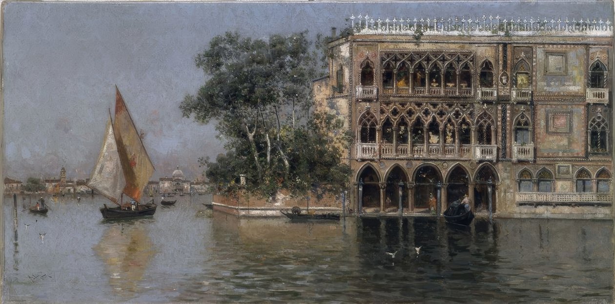 Utsikt över Venedig av Antonio Maria de Reyna Manescau