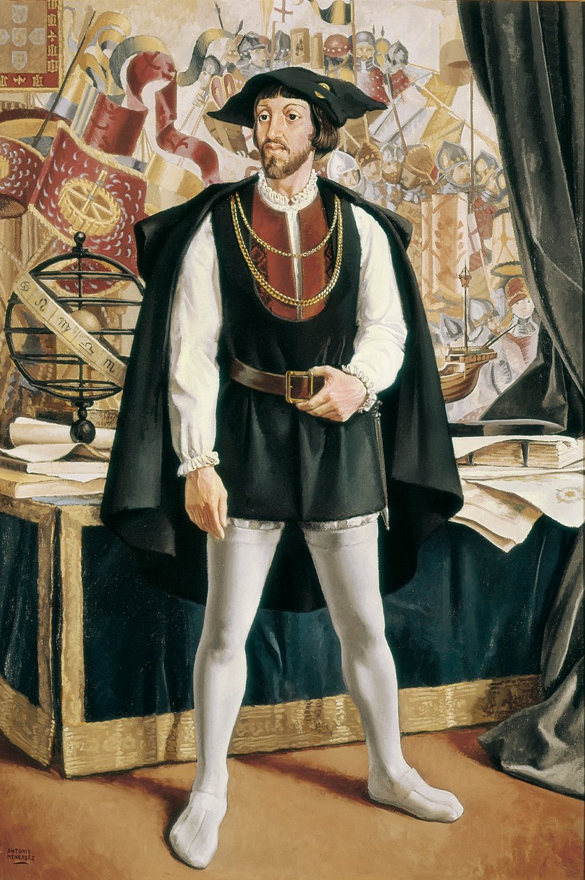 Porträtt av Johannes II av Portugal av Antonio Menendez