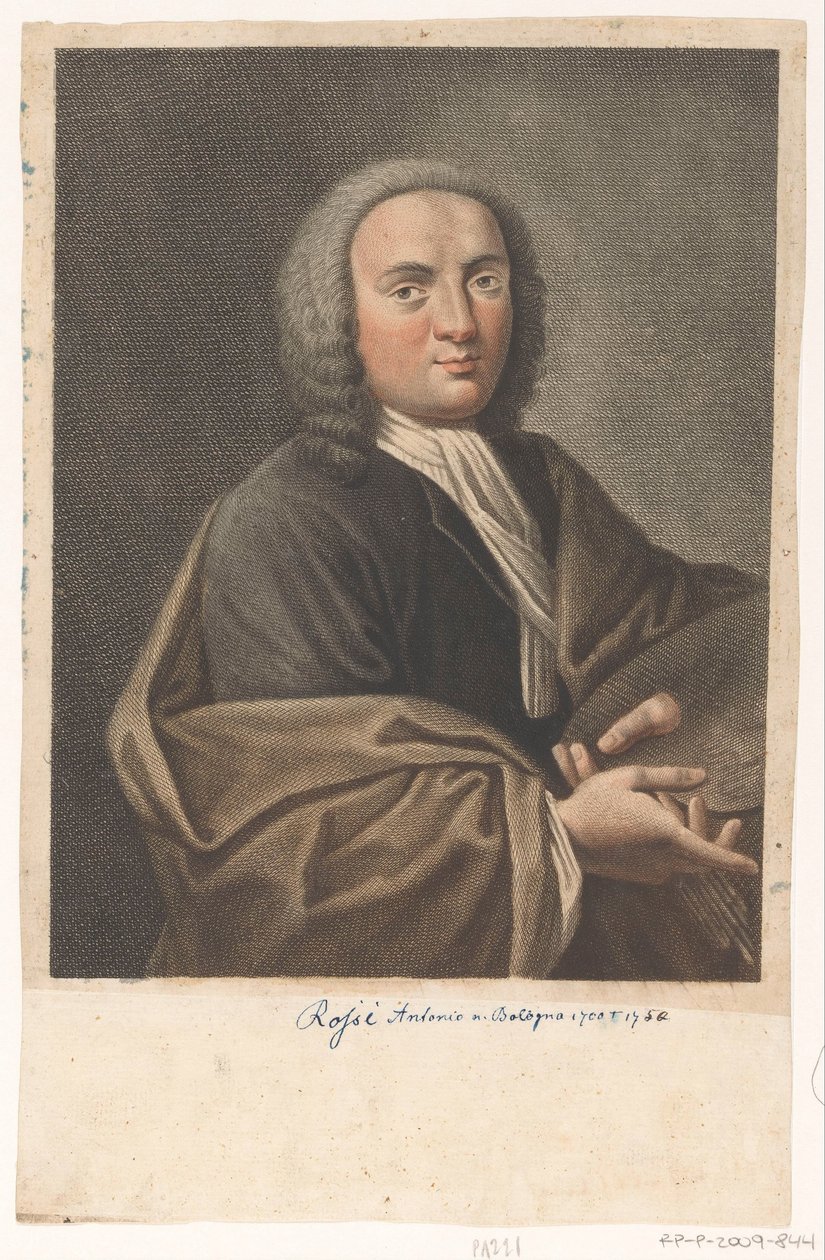 Porträtt av konstnären Antonio Rossi av Antonio Pazzi