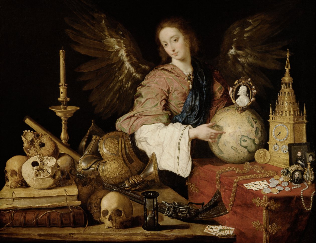 Allegori om fåfänga, 1632-1636 av Antonio Pereda y Salgado de