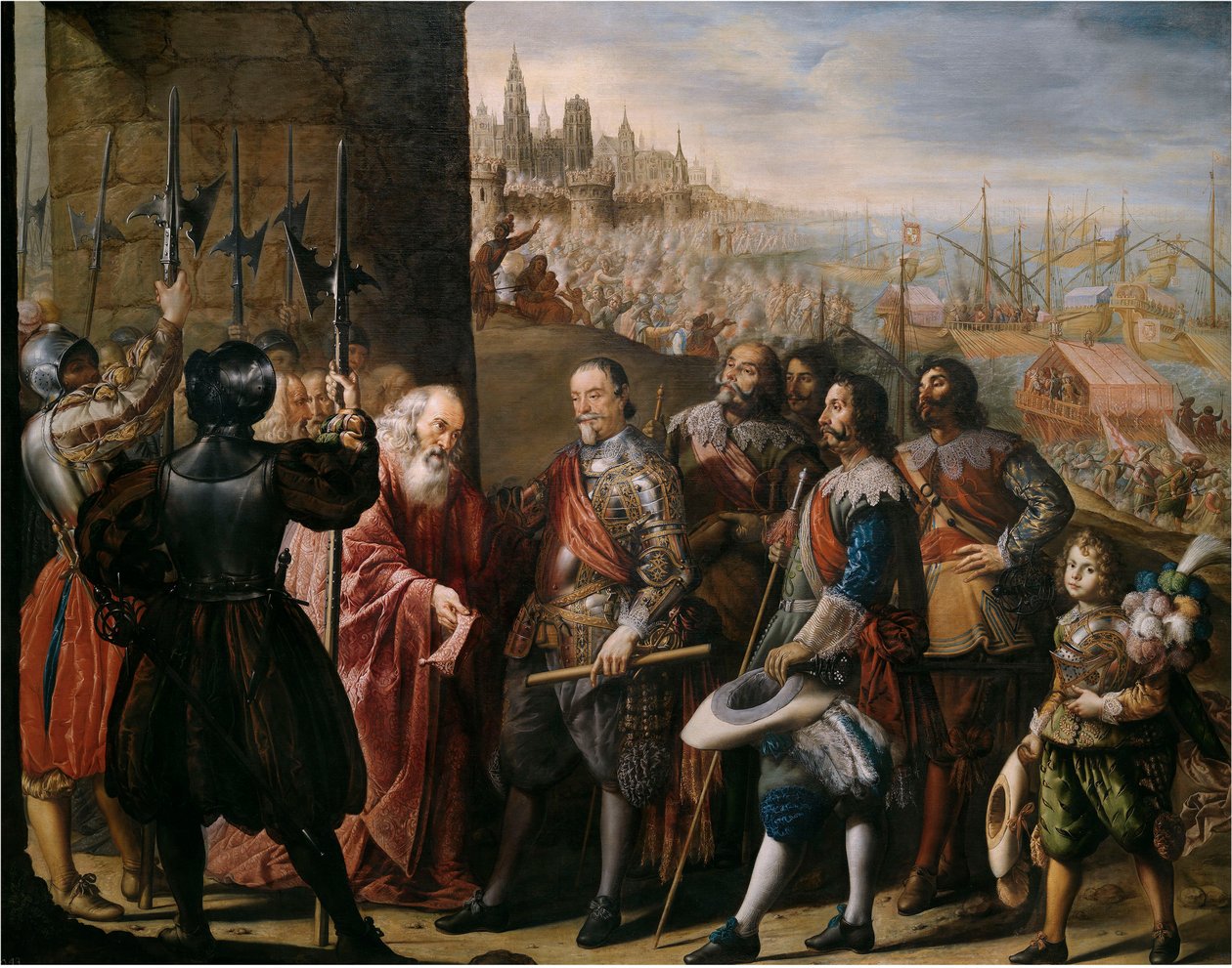 Reliefen av Genua av den 2:a markisen av Santa Cruz, 1634-1635. av Antonio Pereda y Salgado de
