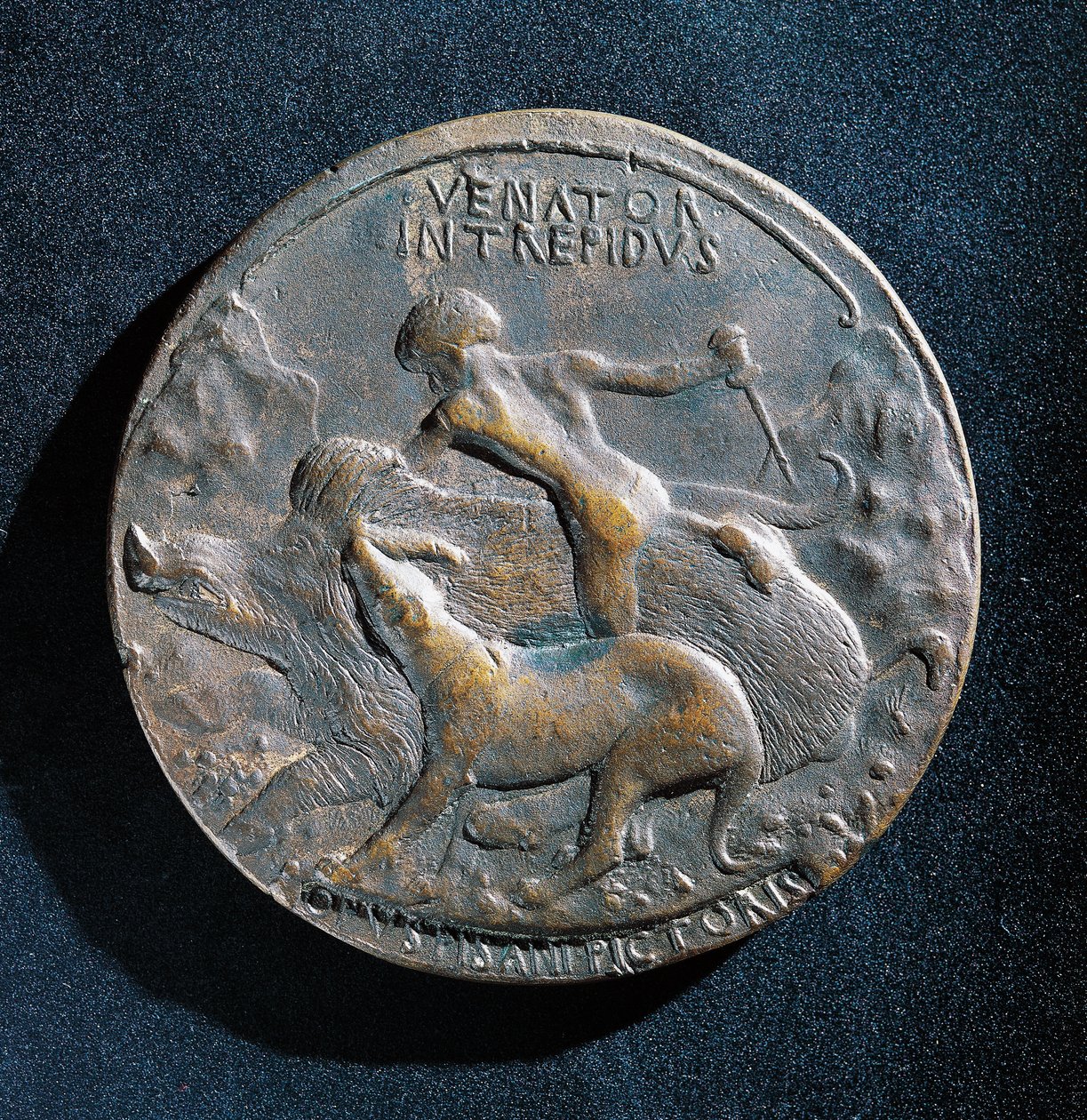 Bronsmedalj av Alfonso V av Aragon (1394-1458) av Antonio Pisanello
