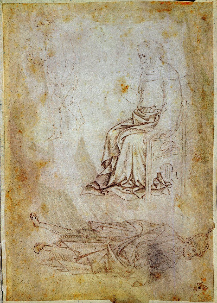 Teckning av Antonio di Puccio Pisano dit Pisanello (1395-1455) Chantilly, Musee Conde av Antonio Pisanello