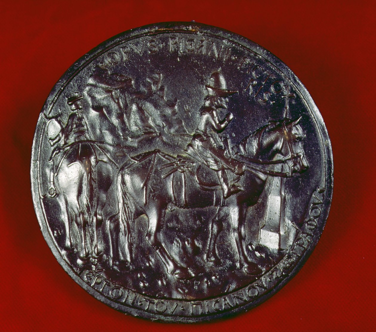 Medalj föreställande John Paleologus VIII (d.1448) (brons) av Antonio Pisanello