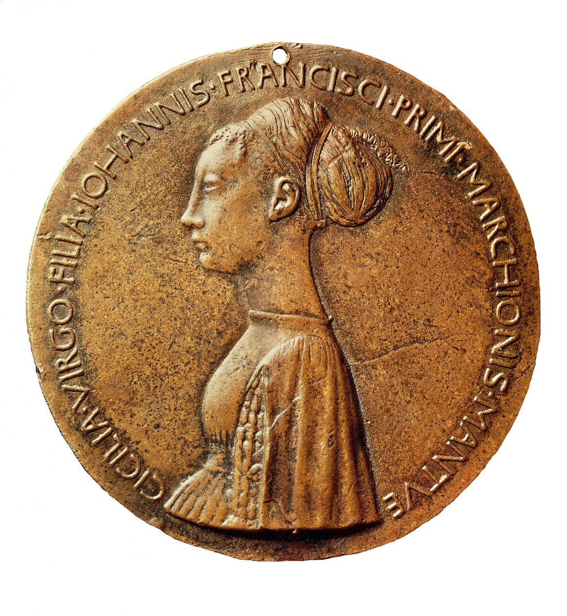 Medalj av Cecilia Gonzaga av Antonio Pisanello